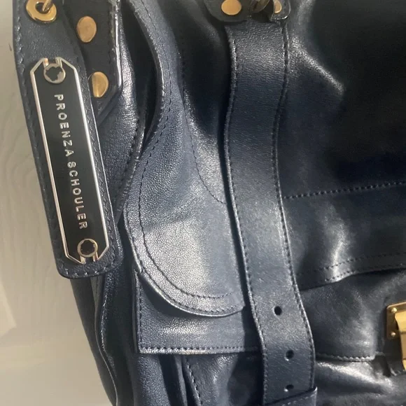 Proenza Schouler large navy blue ps1 handbag - Picture 3 of 16